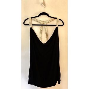 Plus Size Black Evening Tank Too